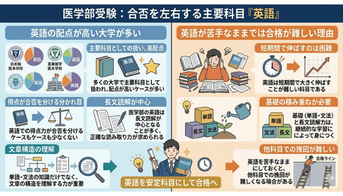 医学部受験で特に重要な科目「英語」
